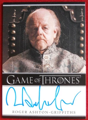 GAME OF THRONES - ROGER ASHTON-GRIFFITHS, Mace Tyrell - AUTOGRAPH Card - 2014 - Image 1 of 2
