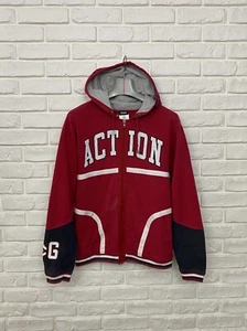 Vintage 00s Dolce&Gabbana Action D&G Training Hoodie Big Logo Red Size L - Picture 1 of 11