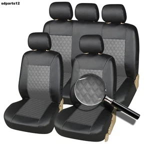 Sitzkissen Sitz- Fahrzeug- Kunstleder Grau Für VW Jetta Bora Golf 3 4 5 6 - Bild 1 von 2