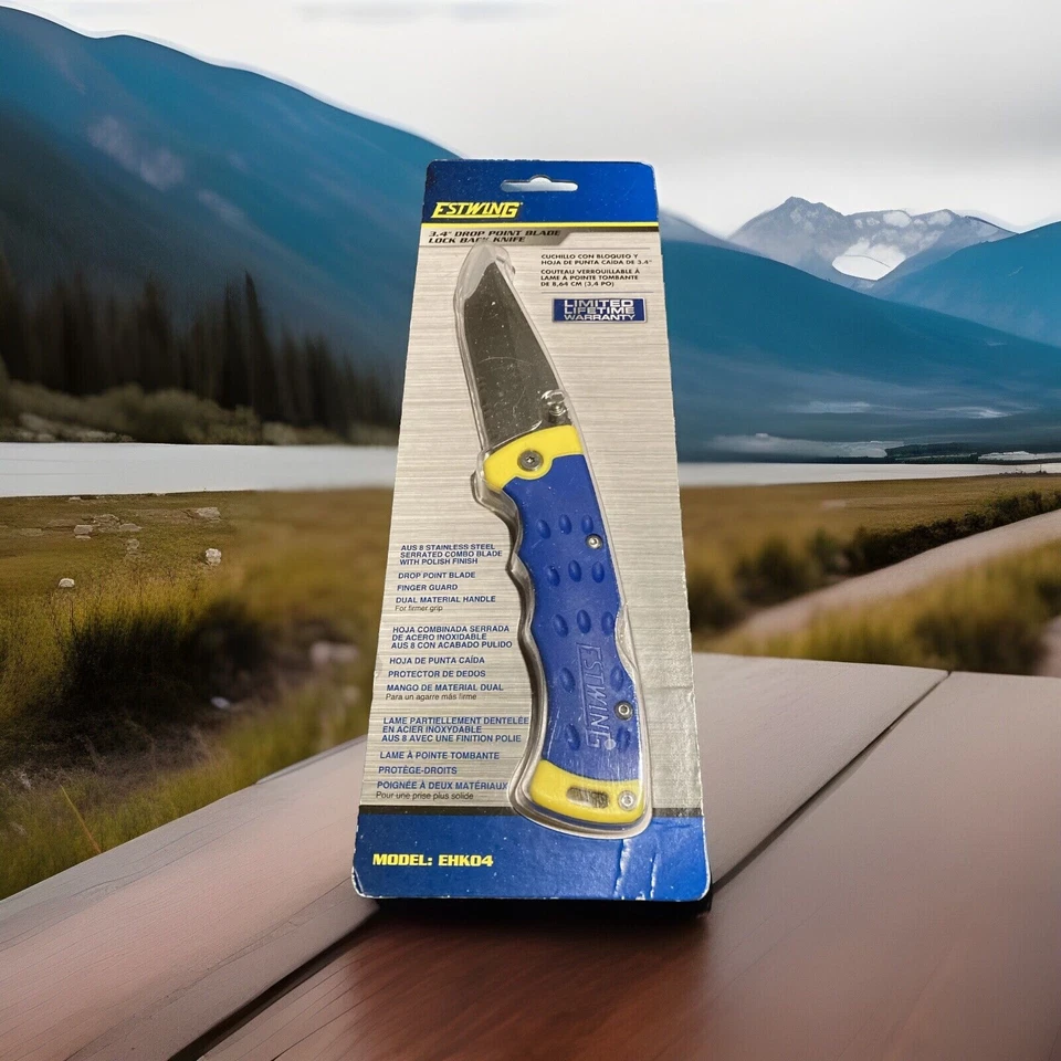 "Navaja de bolsillo Estwing hoja plegable nuevo modelo EHK04 3,4"" hoja de punto de caída 2019" Foto 1 de 3