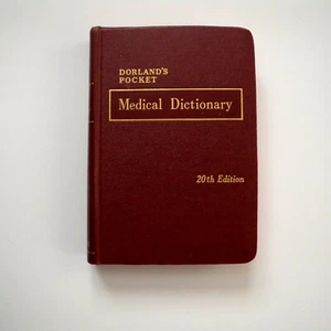 Dorland's Pocket Medical Dictionary 20th Edition 1959 - Imagen 1 de 5