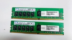 Cisco/SamsungM393A2K40BB1 32GB 1Rx4 PC4-2400T DDR4 UCS-MR-1X16RV-A SERVER MEMORY - Picture 1 of 2