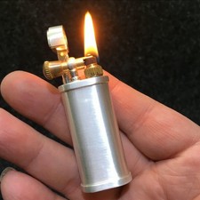 2023Vintage Flint Kerosene Lighter Retro Metal Grinding Wheel Gasoline Cigarette