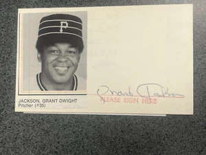 Grant Jackson (1965) Autographed 3 x 5 index card MLB Guaranteed to Pass - Picture 1 of 1