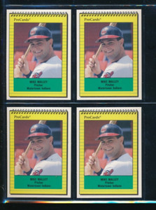 Lot (4) 1991 ProCards #3365 Mike Malley Watertown Indians (GO16) SWSW7
