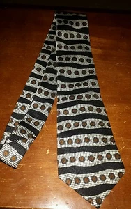 Corbata de seda Christian Dior patrón geométrico multicolor - Imagen 1 de 3