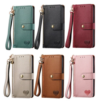 Leather Flip Case Wallet Stand Cover For TCL 505 - Image 1 of 4