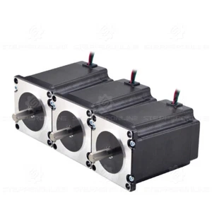 Motor paso a paso STEPPERONLINE 3X Nema 23 2,4 Nm (340 oz.in) 4A 8 mm eje 57x82 mm CNC - Imagen 1 de 6