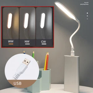 Dimmbar USB LED Lampe Licht LED Leselampe biegsam Nachtlicht Notebook Laptop 5v - Bild 1 von 13