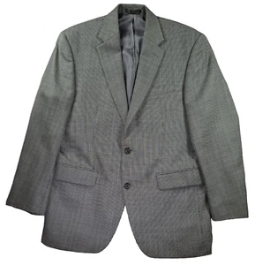 Lauren Ralph Lauren Sport Coat Mens Blazer 40R Silk Wool Beige Black Brown LRL - Picture 1 of 13