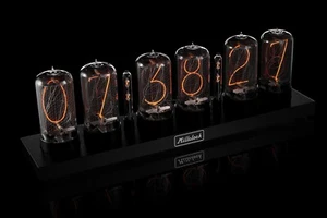 Nixie tube clock ZIN70 (z568m) assembled Black aluminium case application setup - Picture 1 of 6