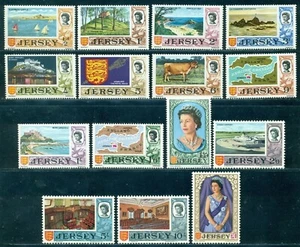 1969 Definitives,Fortress Mont Orgueil,Lighthouse,Cow,Arms,airport,Jersey,7,MNH - Picture 1 of 1