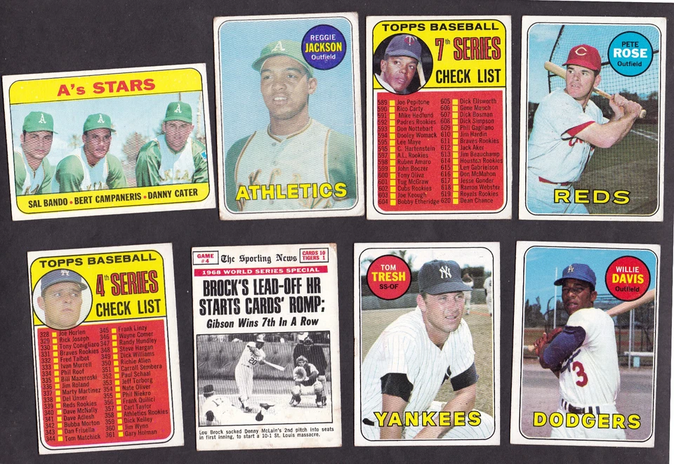 1969 TOPPS ORIGINAL BASEBALL VINTAGE CARDS -YOU Pick A PLAYER CHOICE  1-280 - Image 1 of 1