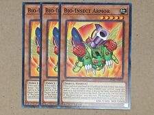 YGO Card - 3 x Bio Insect Armor - Common - PHHY-EN014 - 1st - NM