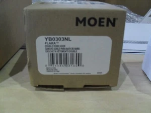 Gancho doble bata Moen YB0303NL Flara níquel pulido - Imagen 1 de 1