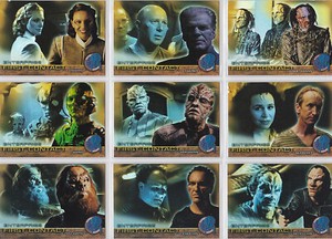 STAR TREK ENTERPRISE SEASON 2 FIRST CONTACT INSERT TRADING CARD SET F13-F21 (9)