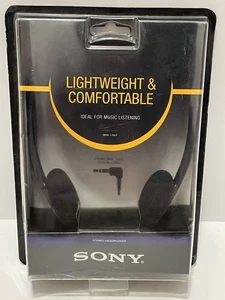Sony MDR-110LP Stereo Headphones NEW Sealed Lightweight 3.5mm On-Ear Black - Picture 1 of 11