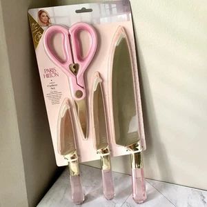 New Paris Hilton 4 Piece Stainless Steel Cutlery Set - Picture 1 of 3