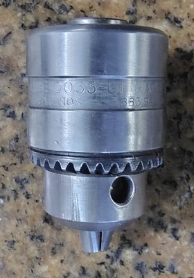 Industrial Drill Chuck 3/8-24 1/16-3/8 1.5-10mm 330033-01 With Jacobs Key - Image 1 of 4