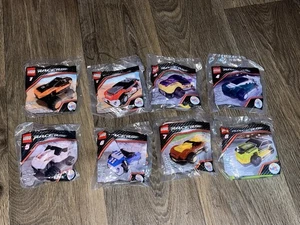2009 McDonald's Lego Racers Happy Meal Toys Complete Set of 8 Cars NEW SEALED - Picture 1 of 4