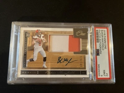 2018 Panini One - Rookie Patch Autograph Baker Mayfield #2 /199 (AU, MEM, RC) - Image 1 of 4
