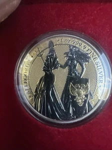 2019 1oz Silbermünze Allegorien Rodium & Rotgold #58 - Bild 1 von 7