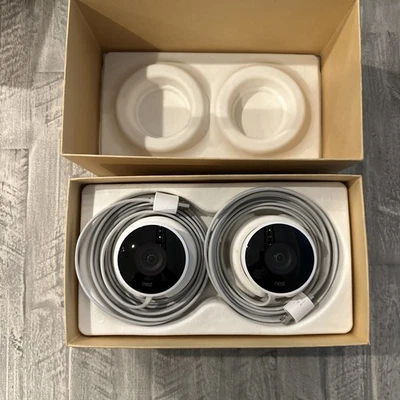 NEST Cam Outdoor Smart Security Camera (2-Pack) NC2400ES - Open Box - Image 1 of 4