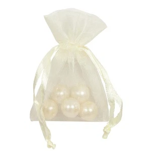 Piovaccari Bolsita Organza Bolsas para Peladillas Con Lazo Satén H 7,5 x 5C - Imagen 1 de 1