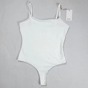 Quince Sculpting Bodysuit Shapewear Women's Size Medium White NEW - Picture 1 of 11