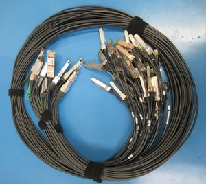 10Gtek CAB-Q10/4S-P2M (Qty-3), FS Q-4SPC02 (Qty- 6) 40GB DAC Breakout Cable Lot - Photo 1/5