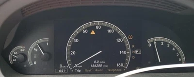 Grupo de medidores de velocímetro clase S 2007-2008 OE 156 k millas Mercedes-Benz Foto 1 de 4
