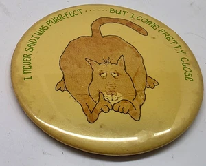 Imán de colección "Nunca dije que era purrfect pero me acerco bastante" gato naranja - Imagen 1 de 7