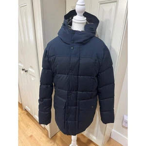 Cole Haan marineblau gesteppter Daunenparka mit Kapuze isolierte Jacke Medium neu 498 $ - Bild 1 von 20