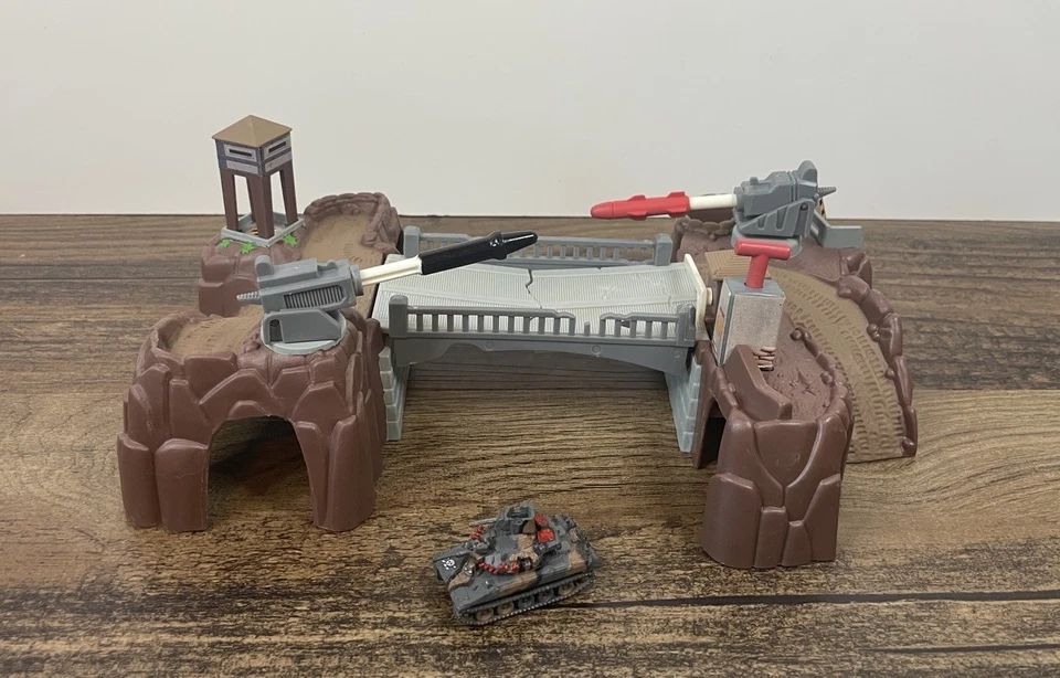 Micro Machines Military Battle Zones Thunder Crossing Near Complete Missing Figs - Image 1 of 4