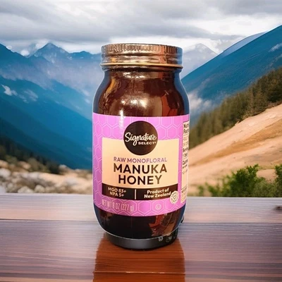 New Zealand Manuka Honey MGO 83+ NPA 5+ 8oz In Glass Metal Cap - Image 1 of 4