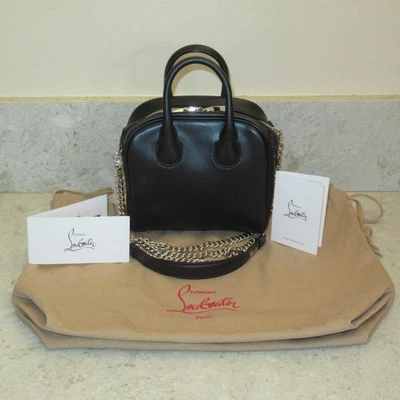 Christian Louboutin ITALY Black Leather Marie Jane Nano Leather Satchel Bag - Image 1 of 4