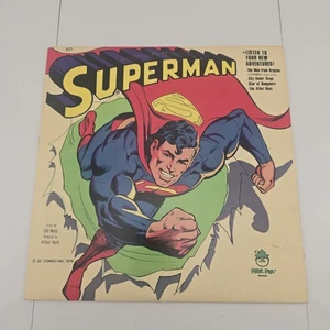 Vintage Superman Vinyl LP Record Peter Pan 1978 Comic Book Art DC Comics Audio - Imagen 1 de 3