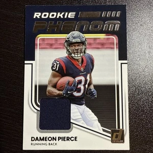 2022 Panini Donruss Rookie Phenom RC #RPJ-39 Dameon Pierce Jersey Houston Relic - Picture 1 of 2