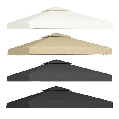 3 by 3 Meters Waterproof Polyester Fabric Gazebo Canopy Replacement Cover - image 1 of 4