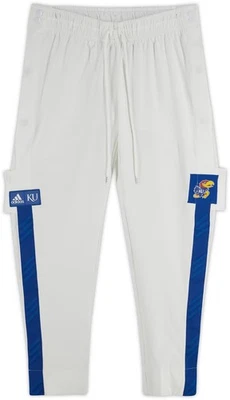Kansas Jayhawks Team-Issued White Pants from the Basketball Program Size 2XL - Image 1 of 2