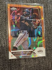 2023 Topps Pro Debut Chrome Orange Lava Refractor PDC93 Aeverson Arteaga /25 