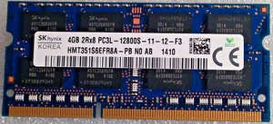 SK Hynix 4GB 2Rx8 PC3L-12800S DDR3 1600MHz SO-DIMM Laptop SDRAM HMT351S6EFR8A-PB - Picture 1 of 1