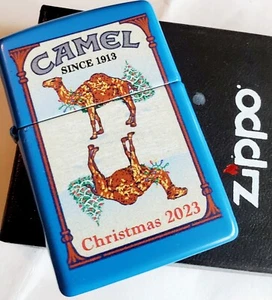 Zippo Camel Christmas Sky Blue CZ LIMITED EDITION 50 MADE Lighter Christmas.! - Bild 1 von 12