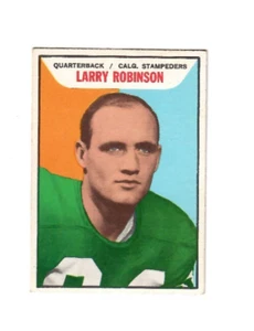 Larry Robinson 1965 Topps Canada CFL Calgary Stampeders card # 27 - Picture 1 of 2