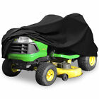 Black Lawn Tractor Cover 190T Fabric Riding Lawn Mower Cover for Up to 62" Deck