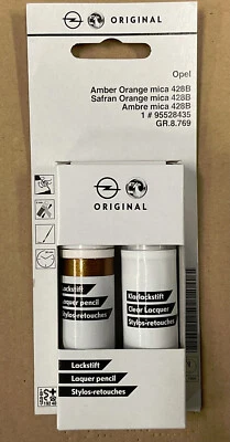 Lackstift original Opel 42D Amber Orange Met. 95528435 Crossland-X Mokka-X 428B - Bild 1 von 4