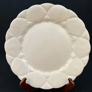 Coalport Oceanside England White Embossed Seashells Dinner Plate(s) 10 7/8" - Picture 1 of 6