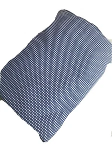 Vintage Ralph Lauren Full Double Flat Sheet Blue Gingham Check Made In USA - Bild 1 von 4