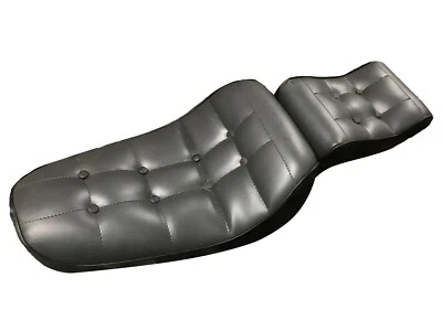 Original Harley-Davidson Sportster 79-81 Square Pattern Gray Blk Seat Genuine HD - Image 1 of 4
