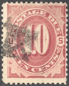 Scott J19, The 1884 10¢ franqueo debido sello - usado - Imagen 1 de 1